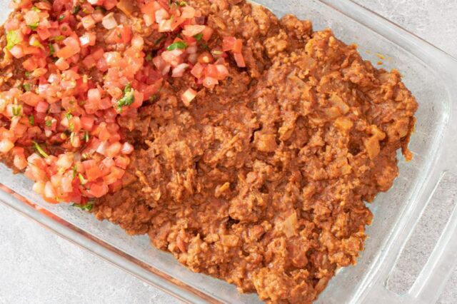 burrito casserole assembly