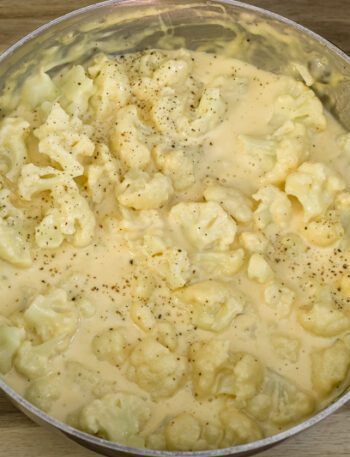 cauliflower "faux" macaroni and cheese