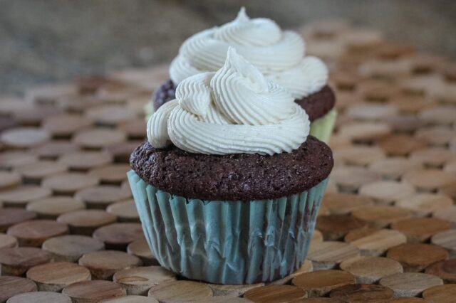 chocolate stout cupcakes with Irish cream frosting