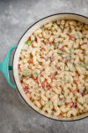 classic macaroni salad with sweet relish and crunchy fresh vegetables