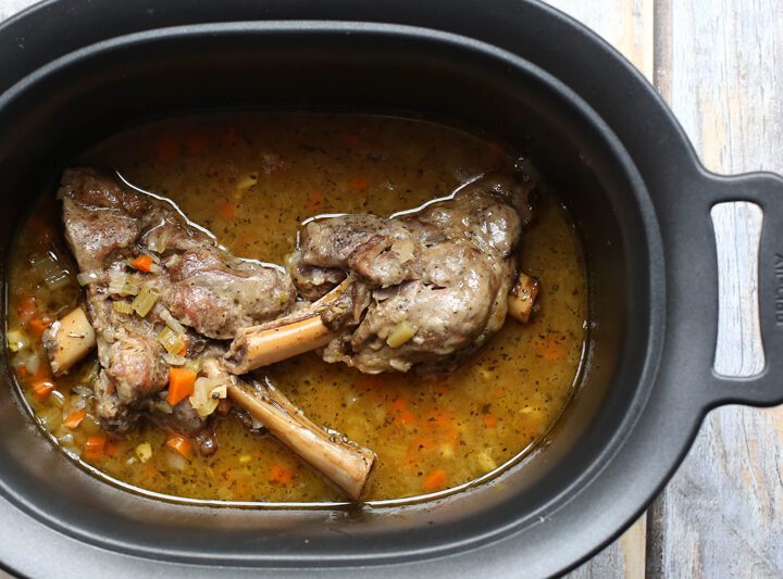 crock pot lamb shanks with rosemary