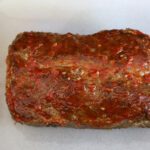 overheat photo of an old-fashioned meatloaf with oatmeal