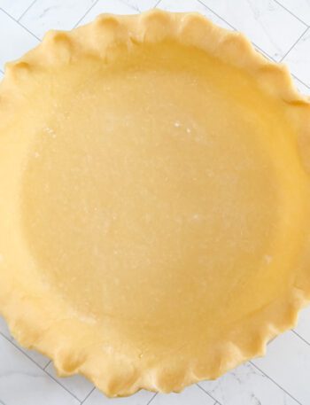 classic Pâte Brisée in a pie plate