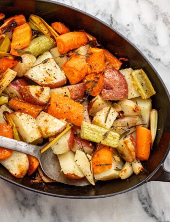 roasted root vegetables with garlic